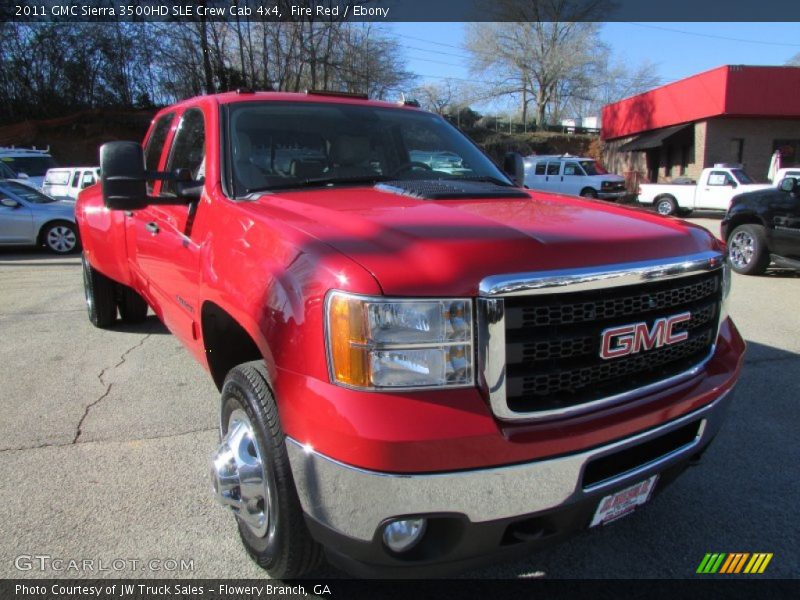 Fire Red / Ebony 2011 GMC Sierra 3500HD SLE Crew Cab 4x4