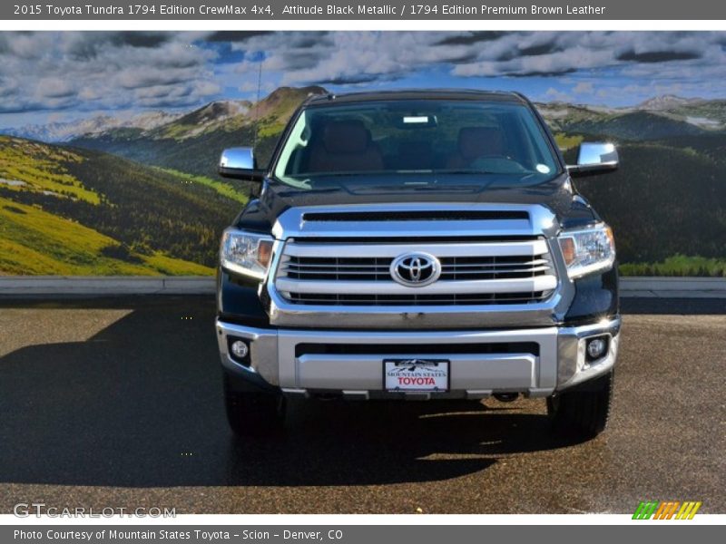 Attitude Black Metallic / 1794 Edition Premium Brown Leather 2015 Toyota Tundra 1794 Edition CrewMax 4x4