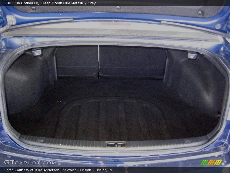 Deep Ocean Blue Metallic / Gray 2007 Kia Optima LX