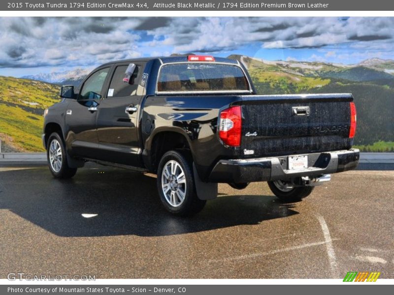 Attitude Black Metallic / 1794 Edition Premium Brown Leather 2015 Toyota Tundra 1794 Edition CrewMax 4x4