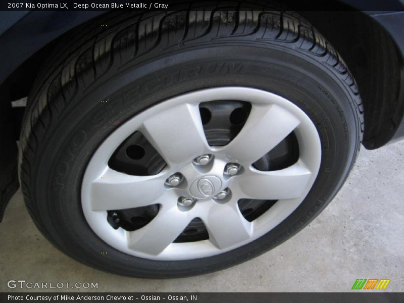 Deep Ocean Blue Metallic / Gray 2007 Kia Optima LX