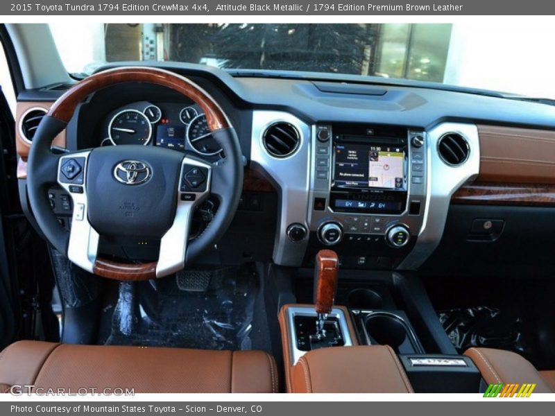 Attitude Black Metallic / 1794 Edition Premium Brown Leather 2015 Toyota Tundra 1794 Edition CrewMax 4x4