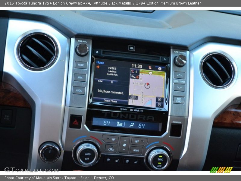 Attitude Black Metallic / 1794 Edition Premium Brown Leather 2015 Toyota Tundra 1794 Edition CrewMax 4x4