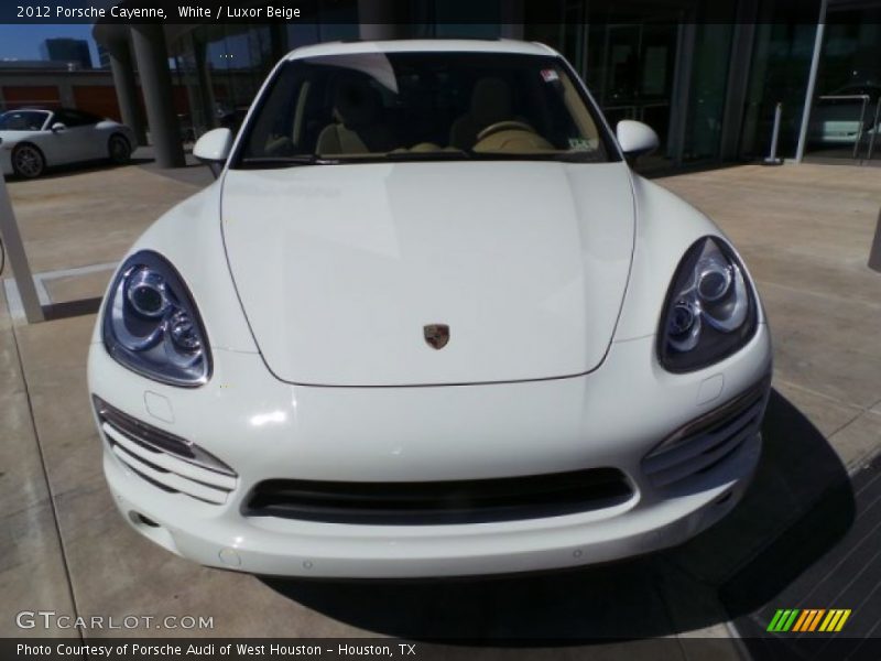 White / Luxor Beige 2012 Porsche Cayenne