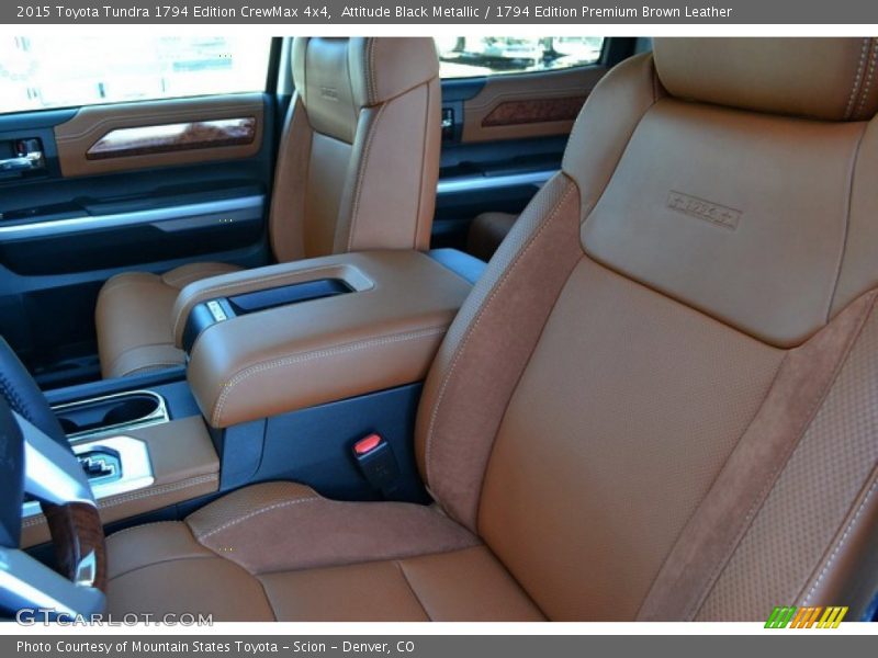 Attitude Black Metallic / 1794 Edition Premium Brown Leather 2015 Toyota Tundra 1794 Edition CrewMax 4x4