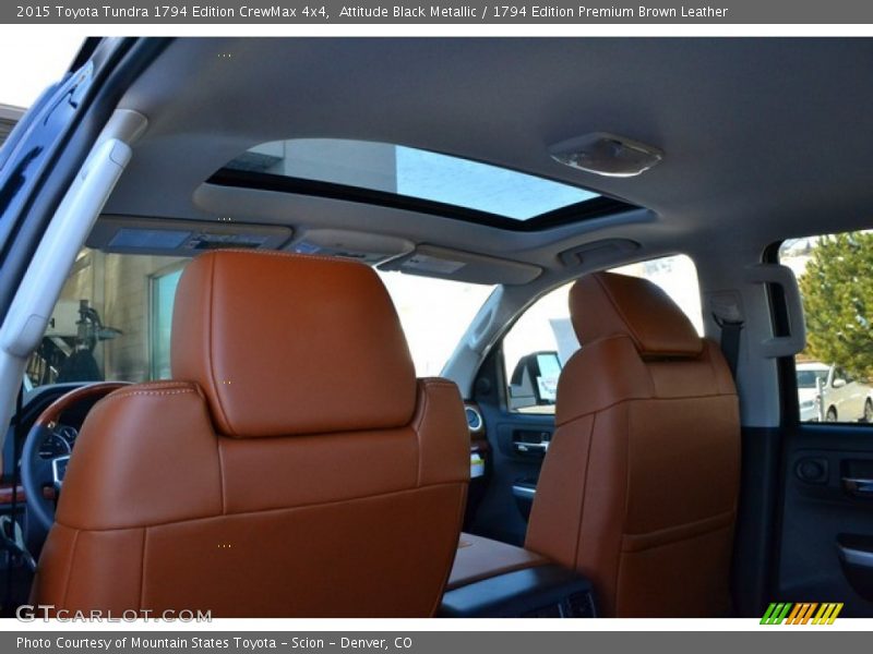 Attitude Black Metallic / 1794 Edition Premium Brown Leather 2015 Toyota Tundra 1794 Edition CrewMax 4x4
