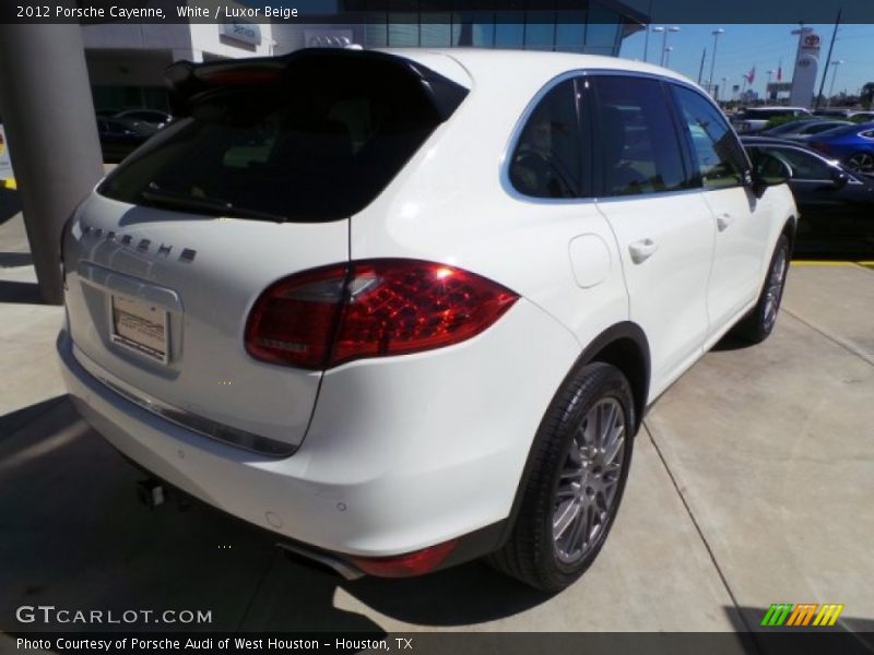 White / Luxor Beige 2012 Porsche Cayenne