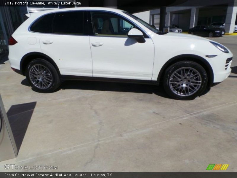 White / Luxor Beige 2012 Porsche Cayenne