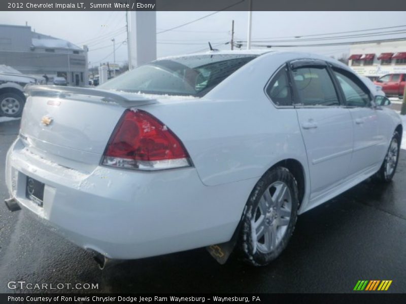 Summit White / Ebony 2012 Chevrolet Impala LT
