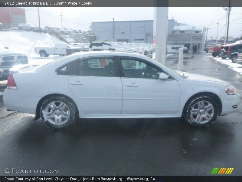 Summit White / Ebony 2012 Chevrolet Impala LT