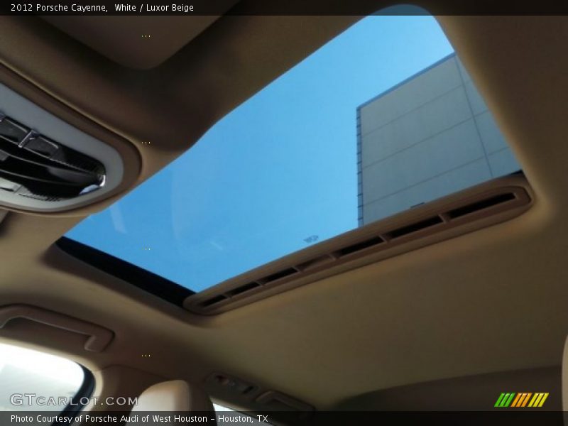 White / Luxor Beige 2012 Porsche Cayenne