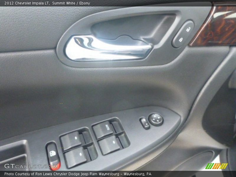 Summit White / Ebony 2012 Chevrolet Impala LT