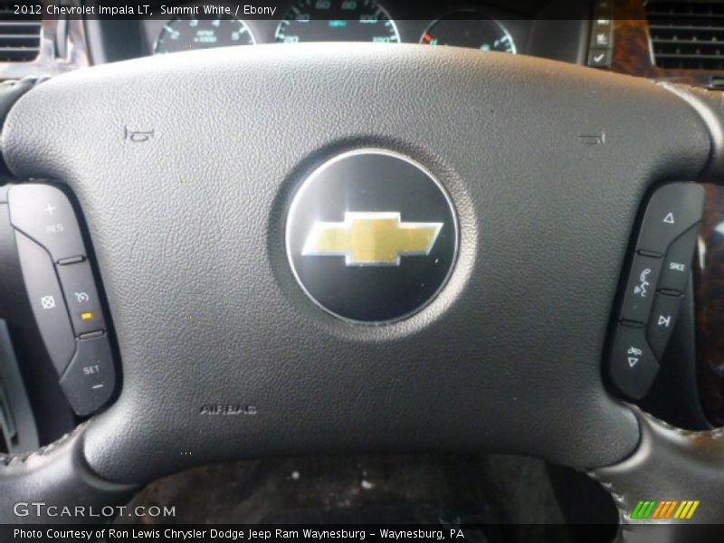 Summit White / Ebony 2012 Chevrolet Impala LT