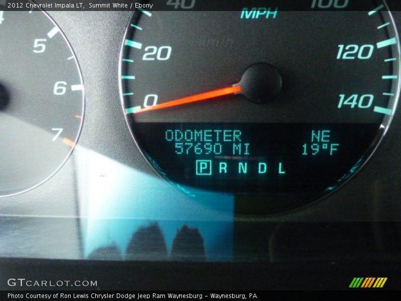 Summit White / Ebony 2012 Chevrolet Impala LT