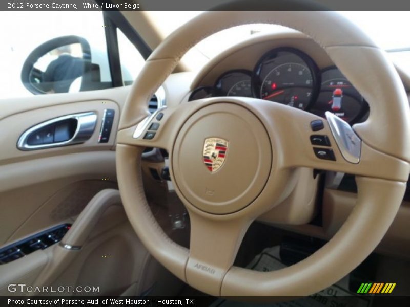 White / Luxor Beige 2012 Porsche Cayenne