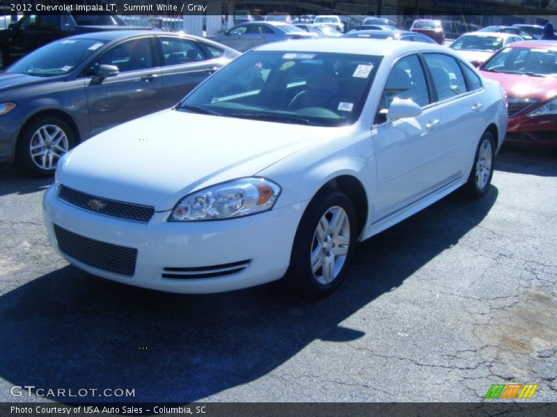 Summit White / Gray 2012 Chevrolet Impala LT