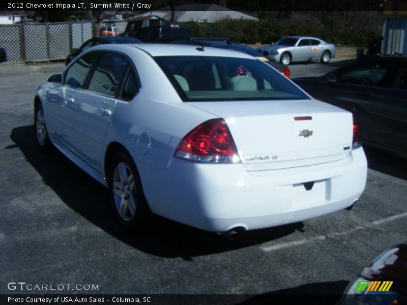 Summit White / Gray 2012 Chevrolet Impala LT