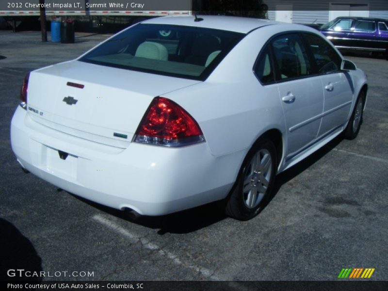 Summit White / Gray 2012 Chevrolet Impala LT