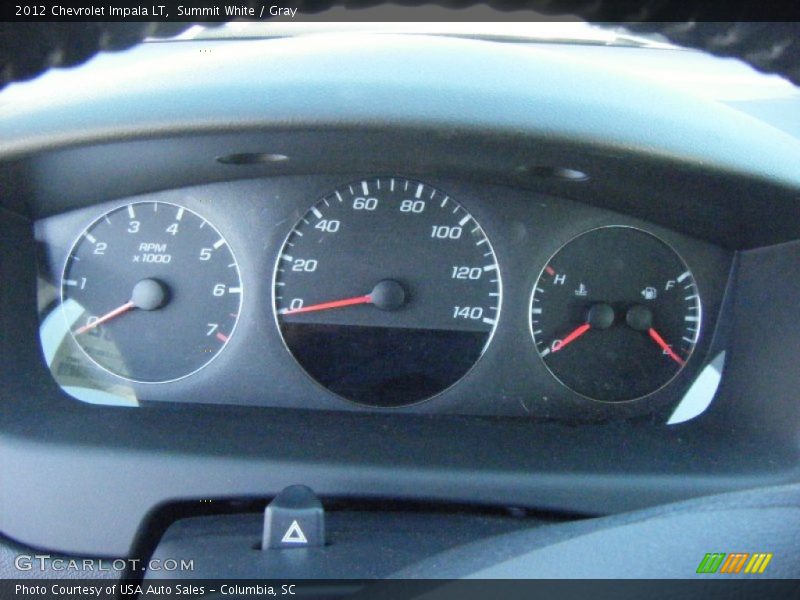 Summit White / Gray 2012 Chevrolet Impala LT