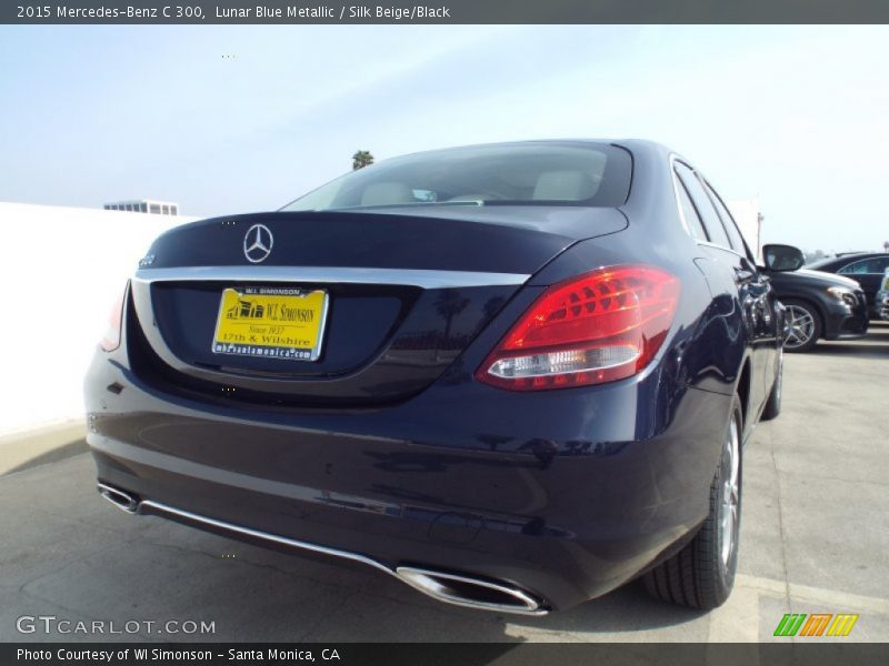Lunar Blue Metallic / Silk Beige/Black 2015 Mercedes-Benz C 300