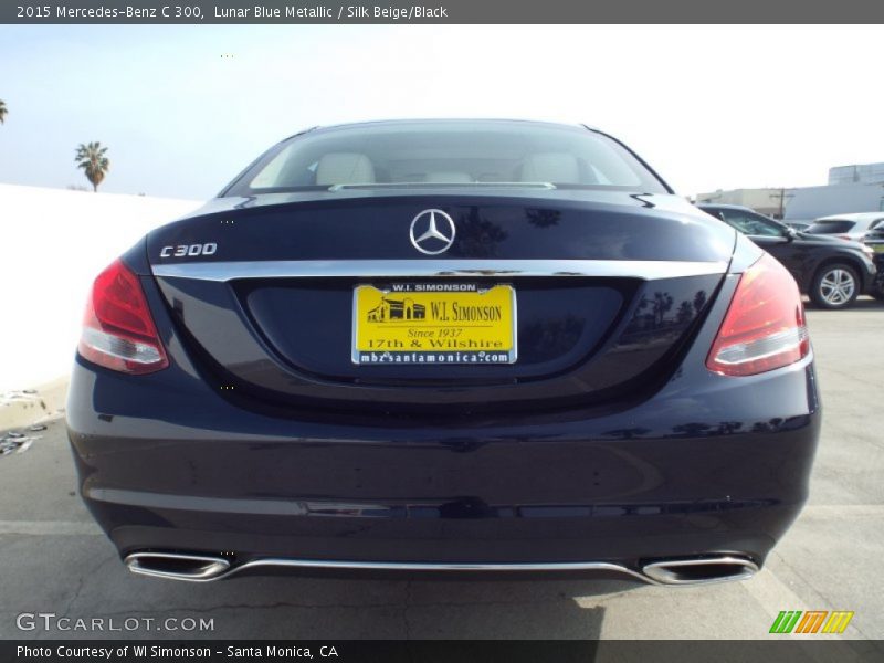 Lunar Blue Metallic / Silk Beige/Black 2015 Mercedes-Benz C 300