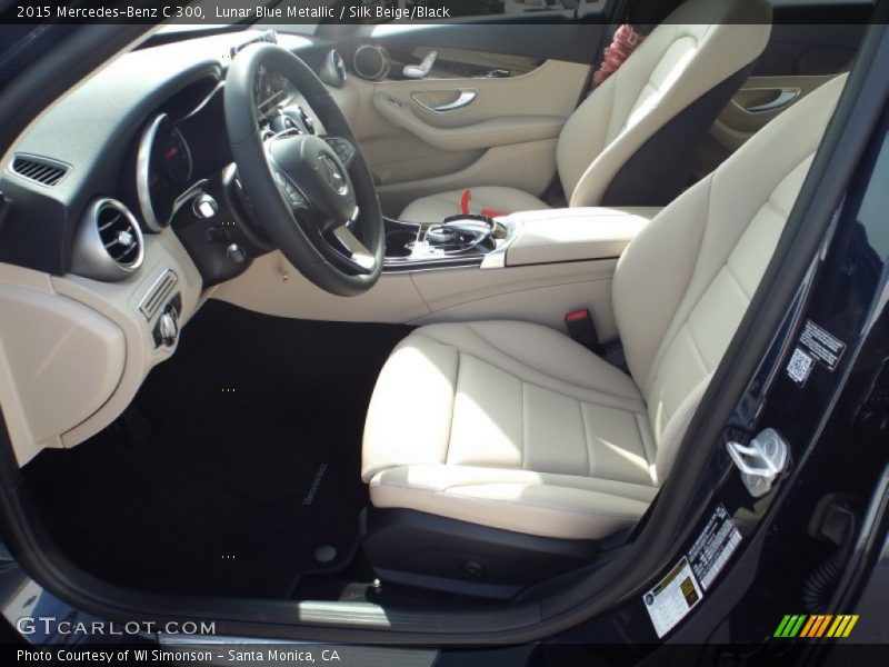 Lunar Blue Metallic / Silk Beige/Black 2015 Mercedes-Benz C 300