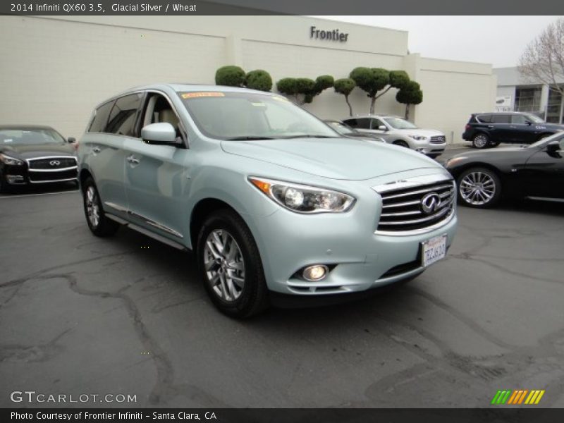 Glacial Silver / Wheat 2014 Infiniti QX60 3.5