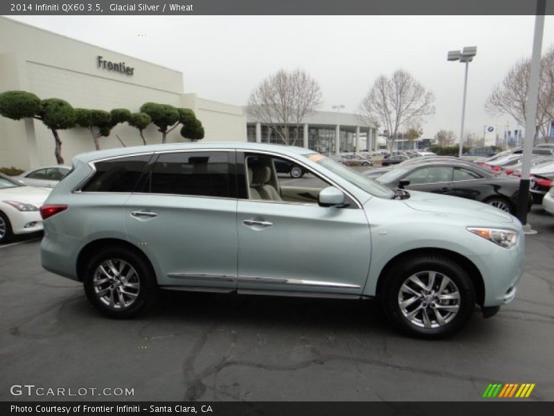 Glacial Silver / Wheat 2014 Infiniti QX60 3.5