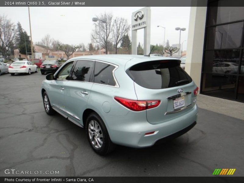 Glacial Silver / Wheat 2014 Infiniti QX60 3.5