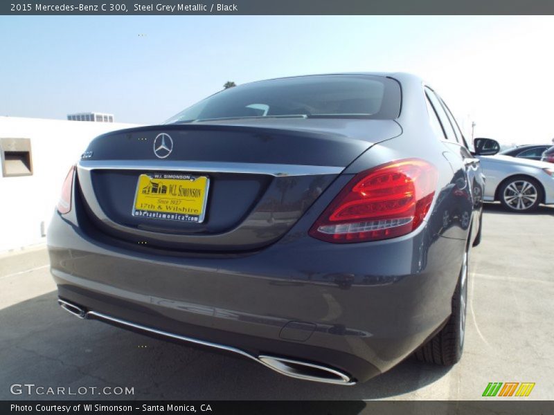 Steel Grey Metallic / Black 2015 Mercedes-Benz C 300
