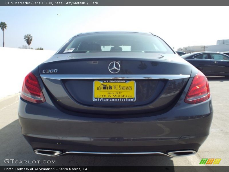 Steel Grey Metallic / Black 2015 Mercedes-Benz C 300