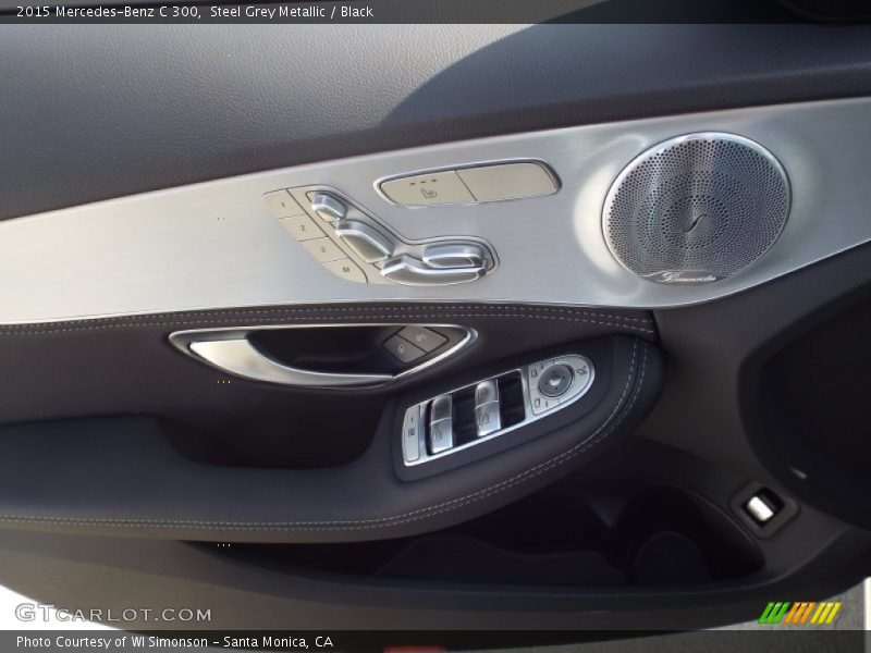 Steel Grey Metallic / Black 2015 Mercedes-Benz C 300