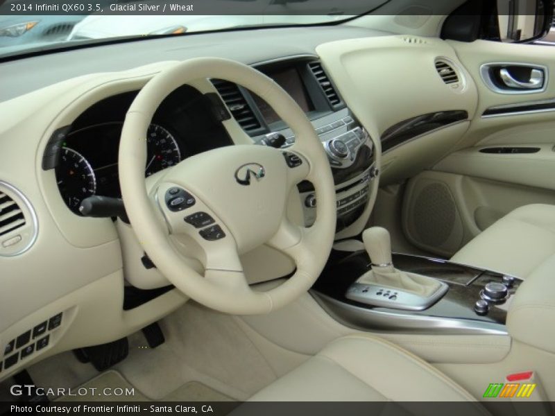 Glacial Silver / Wheat 2014 Infiniti QX60 3.5