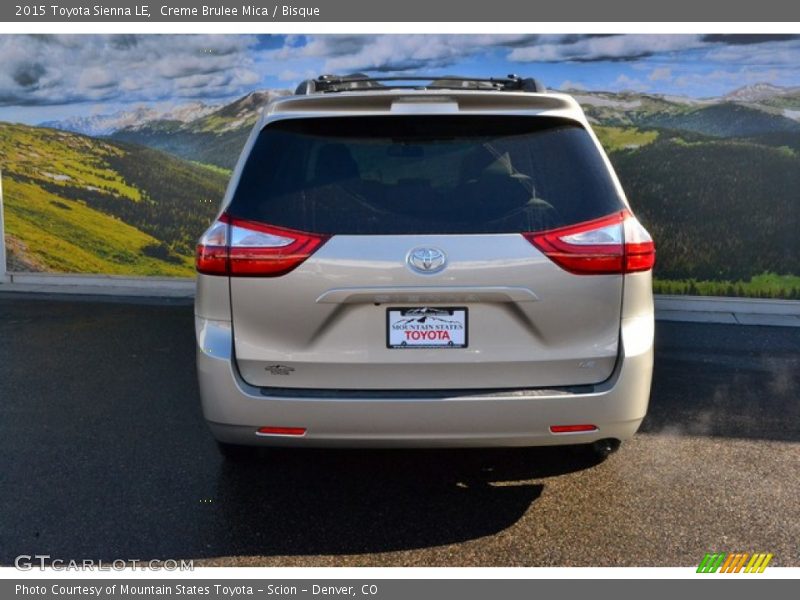 Creme Brulee Mica / Bisque 2015 Toyota Sienna LE