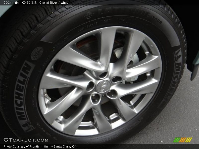 Glacial Silver / Wheat 2014 Infiniti QX60 3.5