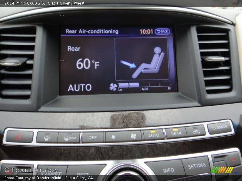 Glacial Silver / Wheat 2014 Infiniti QX60 3.5