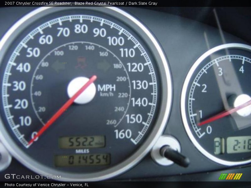 Blaze Red Crystal Pearlcoat / Dark Slate Gray 2007 Chrysler Crossfire SE Roadster