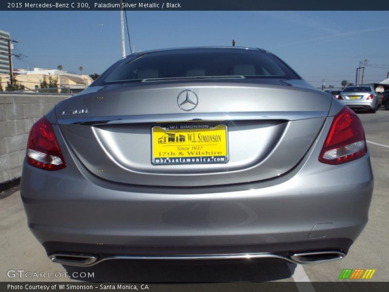 Paladium Silver Metallic / Black 2015 Mercedes-Benz C 300