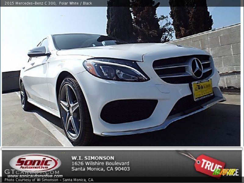 Polar White / Black 2015 Mercedes-Benz C 300