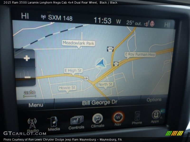 Navigation of 2015 3500 Laramie Longhorn Mega Cab 4x4 Dual Rear Wheel