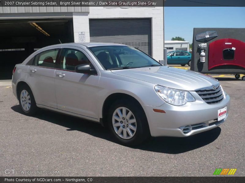 Bright Silver Metallic / Dark Slate Gray/Light Slate Gray 2007 Chrysler Sebring Sedan