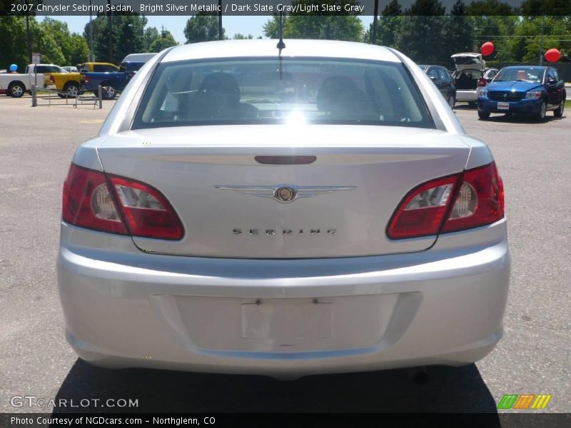 Bright Silver Metallic / Dark Slate Gray/Light Slate Gray 2007 Chrysler Sebring Sedan