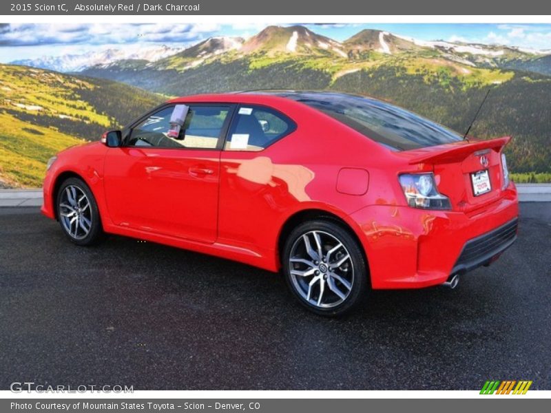 Absolutely Red / Dark Charcoal 2015 Scion tC
