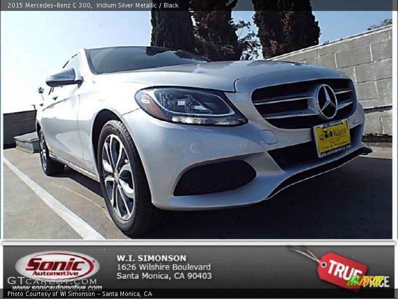 Iridium Silver Metallic / Black 2015 Mercedes-Benz C 300