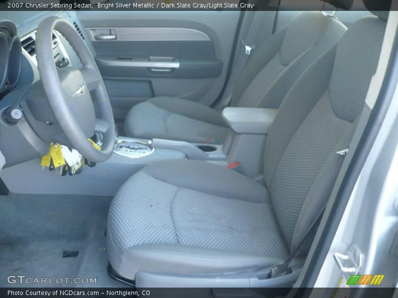 Bright Silver Metallic / Dark Slate Gray/Light Slate Gray 2007 Chrysler Sebring Sedan