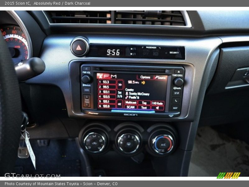 Absolutely Red / Dark Charcoal 2015 Scion tC