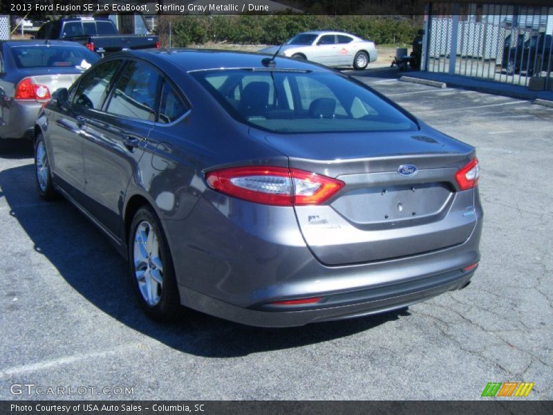 Sterling Gray Metallic / Dune 2013 Ford Fusion SE 1.6 EcoBoost
