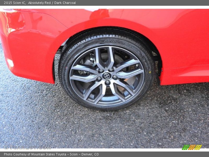 Absolutely Red / Dark Charcoal 2015 Scion tC