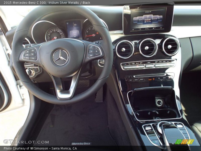 Iridium Silver Metallic / Black 2015 Mercedes-Benz C 300