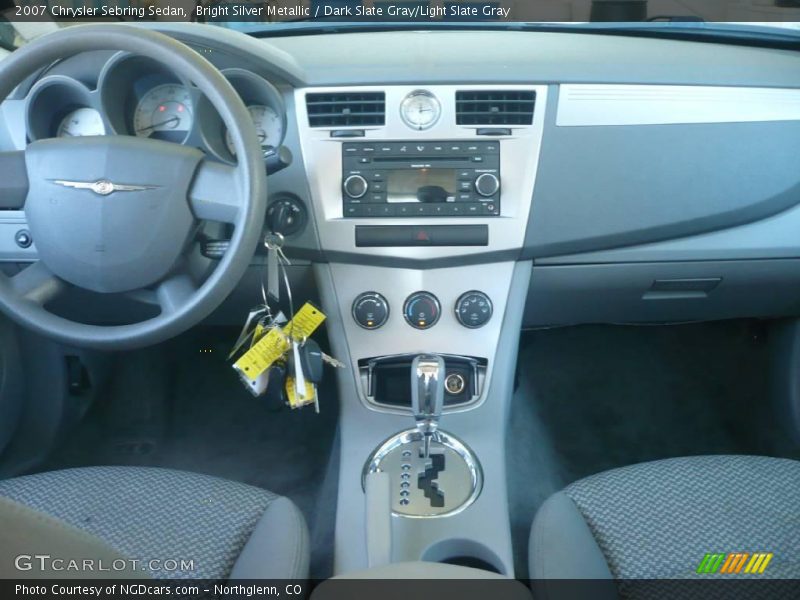 Bright Silver Metallic / Dark Slate Gray/Light Slate Gray 2007 Chrysler Sebring Sedan